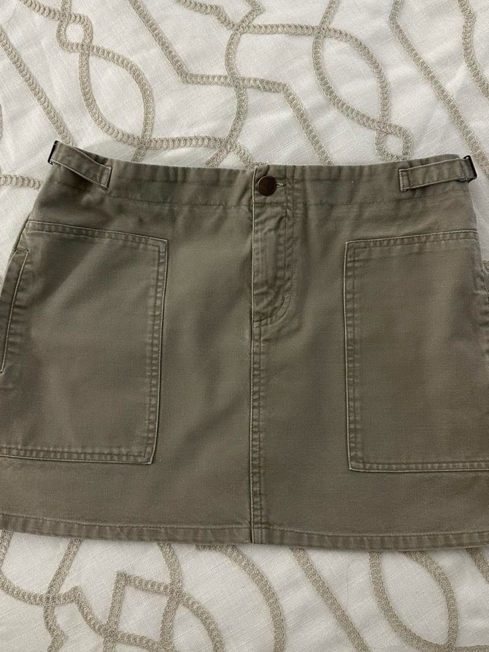 Everyday Olive Utility Mini Skirt